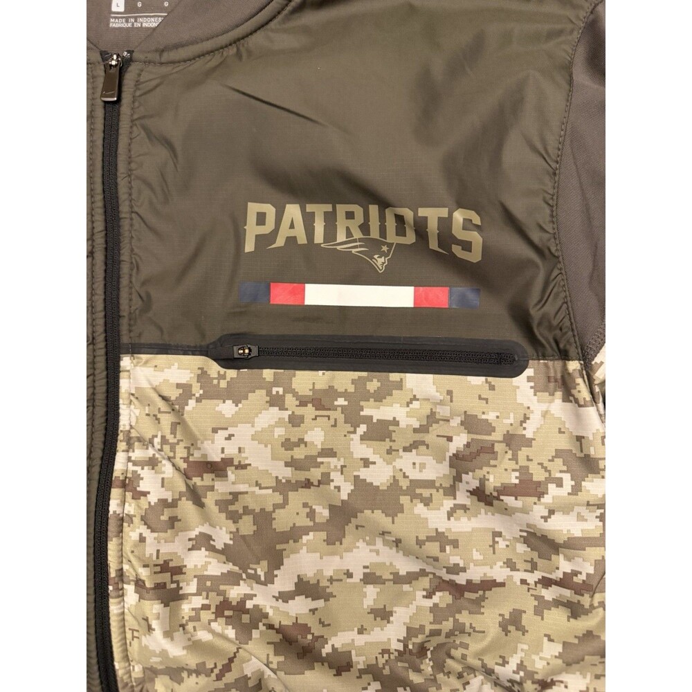 Nike New England Patriots Salute to Service Shield 1/2 Zip Jacket Mens Large L - Picture 5 of 10